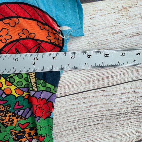 Sweet Gisele New York San Diego Zoo Britto AOP T-Shirt Youth Girls XL Blue - Picture 10 of 11